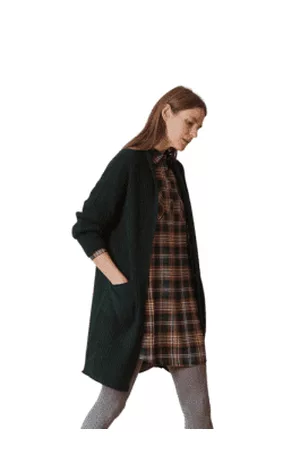 Indi & Cold Women Cardigans - Knitted Pocket Cardigan In Prussian From