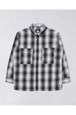 Edwin Men Casual Shirts - Big Shirt Flannel Brushed - /white