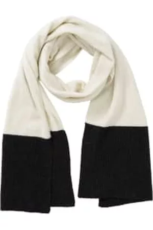 YAYA Women Scarves - Scarf in two tones with ribbed details - Anthracite