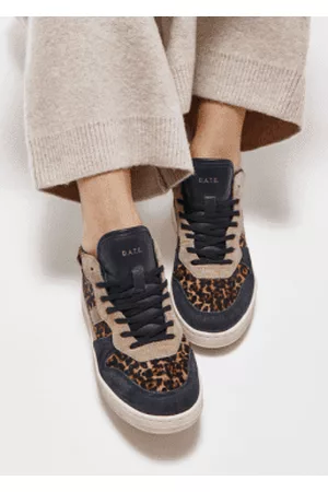 D.A.T.E. Sneakers Women Sports Shoes - Court 2.0 Mid Pony Leopard