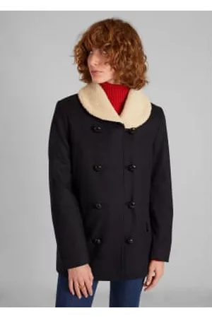L'exception Paris Women Cardigans - Canadian Wool And Sheepskin Collar Made In France