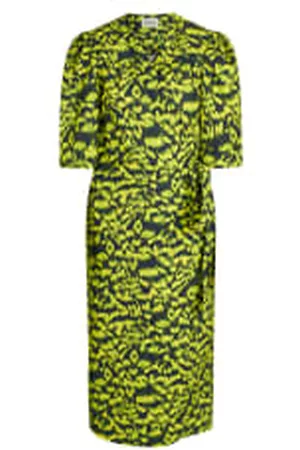 Mads Norgaard Women Evening Dresses & Gowns - Hesse Dress Animal AOP Evening Primrose
