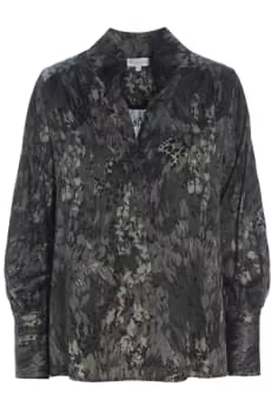 Dea Kudibal Women Blouses - Ocelot Beetle Print Silk Marika Blouse