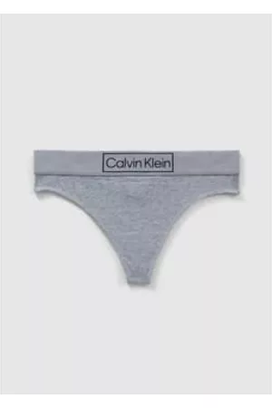 Calvin Klein Women Thongs - Heather Reimagined Heritage Mid Rise Thong