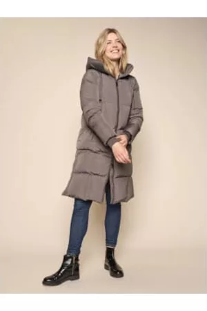 Mos Mosh Women Coats - Nova Square Down Coat In Magnet