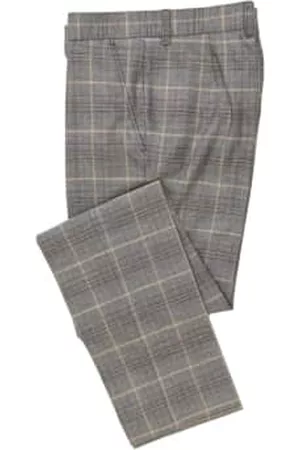 Antique Rogue Men Suit Pants - Overcheck Suit Trouser