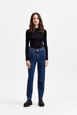 SELECTED Women Slim Jeans - Amy Slim Dark Trousers