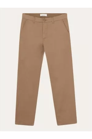 Knowledge Cotton Apparal Men Pants - Pants chino chuck - camel