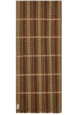 Burrows & Hare Men Winter Scarves - Cashmere & Merino Wool Scarf - Stitched Brown