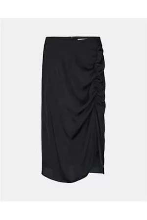 Sofie Schnoor Women Midi Skirts - Satin Ruched Midi Skirt