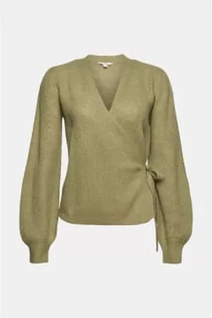ESPRIT Women Sweatshirts - Wrap-around Alpaca Blend Cardigan