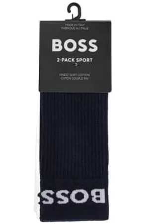 HUGO BOSS Men Sports Underwear - 2 Pack Rs Sport Socks - Navy/white