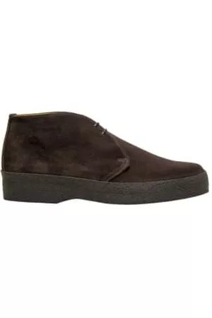 Sanders & Sanders Men Lace-up Boots - Hi-top Suede Chukka Boot - Pinner Suede