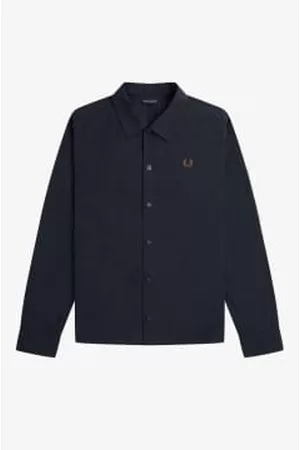 Fred Perry Men Casual Shirts - M5653 Lightweight Overshirt - Navy