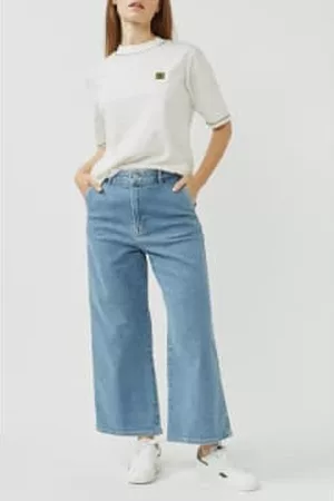 SELECTED Women High Waisted Jeans - Randi High Waisted Crop Wide Jeans - Medium