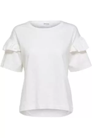 SELECTED Women T-Shirts - Rylie Florence T-shirt Snow