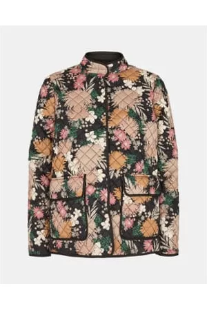 Sofie Schnoor Women Floral Jackets - Quilted Floral Print Kimono Jacket