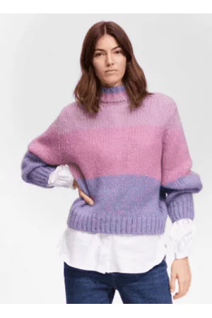 SELECTED Women Sweaters - Mohair Blend Knitted Jumper - Orchid/