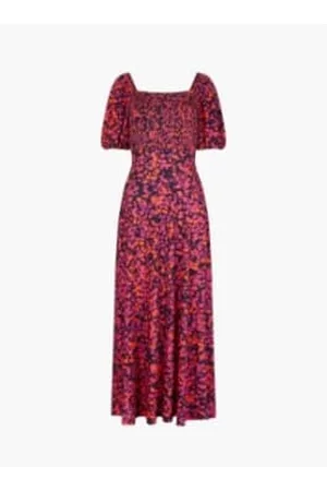 Great Plains Women Graduation Dresses - Grenada Jersey Smocked Top Dress - / Multi