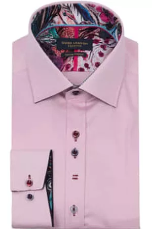 Guide London Men Long Sleeved Shirts - Cut Away Collar Shirt