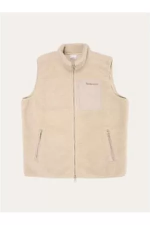 Knowledge Cotton Apparal Men Fleece Jackets - Men's fleece vest - Teddy Fleece Vest