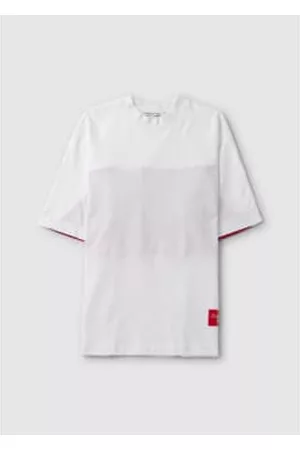 Calvin Klein Men T-Shirts - Mens Bold Logo Colourblock T-shirt In Bright