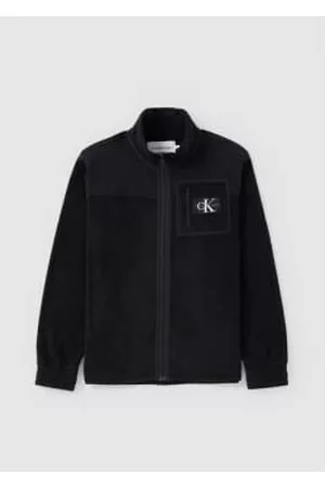 Calvin Klein Men Fleece Jackets - Men's Fleece Blocking Zip Through Jacket In