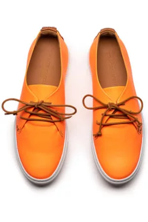TRACEY NEULS Men Sneakers - KARL Washed Neon | Mens Leather Sneakers