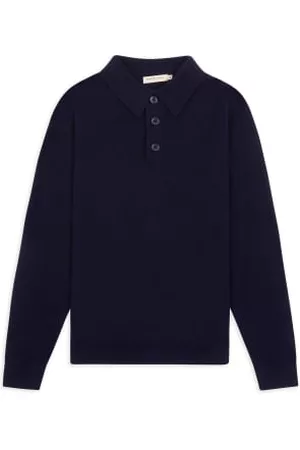 Burrows & Hare Women Polo T-Shirts - Knitted Polo Navy