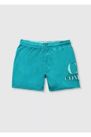 C.P. Company Boys Swim Shorts - Kids Chrome-r Swimshorts In Tile Blue