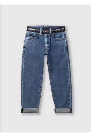 Tommy Hilfiger Girls Straight Jeans - Kids Modern Straight Vintage Jeans In Light