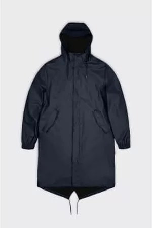 Rains Men Blazers - 18140 Fishtail Parka Navy