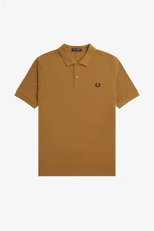 Fred Perry Women Polo T-Shirts - M6000 Plain Polo - Dark Caramel