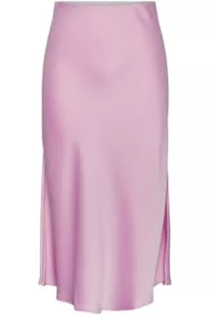Y.A.S Women Midi Skirts - | Softie Hw Midi Skirt - Pastel Lavender