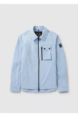 Belstaff Men Casual Shirts - Men's Rail Overshirt In Sky