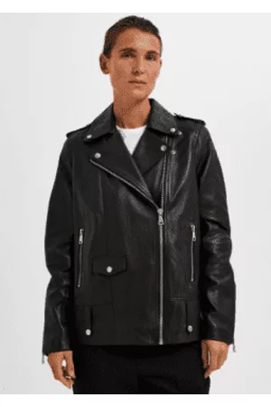 SELECTED Women Leather Jackets - Madison Biker Jkt