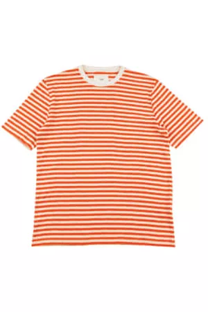 Folk Men Short Sleeved T-Shirts - Classic Stripe T-shirt In & Ecru