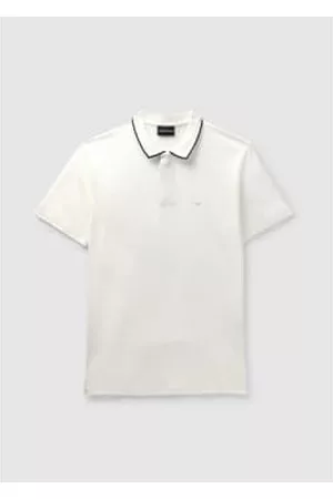 Emporio Armani Men Polo T-Shirts - Mens Detailed Polo Shirt In
