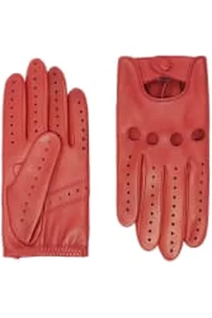 AGNELLE Men Gloves - LEGNE - Steeve gloves - Driving - Not doubled - Lamb leather - Cardinal
