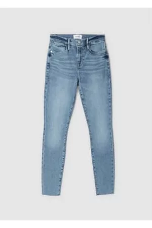 Frame Women High Waisted Jeans - Womens Le High Skinny Raw After Jeans In Galeston