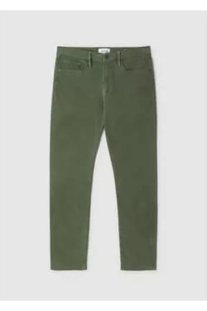 Frame Men Slim Jeans - Mens L’homme Slim In Washed Military