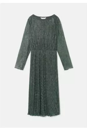 Compañía fantástica Women Long Sleeve Dresses - Long Sleeve Midi Lurex Dress
