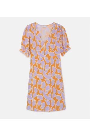 Compañía fantástica Women Printed & Patterned Dresses - Compañia Fantastica And Lilac Fruit Print Dress
