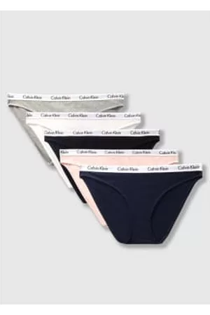 Calvin Klein Women Underwear - Womens Logo Tape Bikni Underwear 5 Pack In B/w/gh/nt/sl