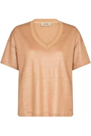 Mos Mosh Women T-Shirts - Casa Foil Tee In Tan