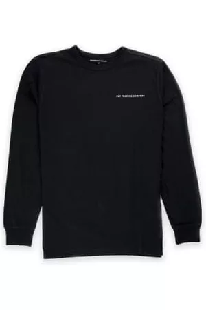 Pop Trading Company Men Long Sleeved T-Shirts - And black Logo Longsleeve T Shirt