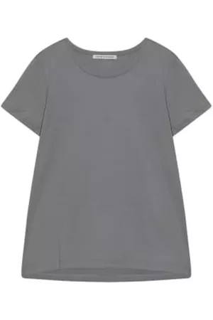 cashmere-fashion-store Women T-Shirts - Trusted handwork cotton t-shirt round neckline short-arm