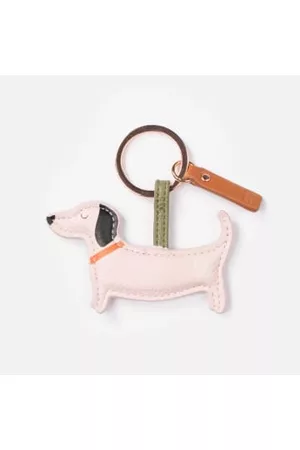Caroline Gardner Women Keychains - Sausage Dog Keyring in Pale