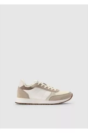 Woden Women Sneakers - Womens Ronja Mixed Suede Trainers In Whisper Multi