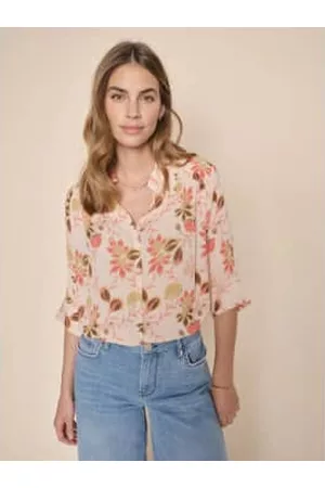 Mos Mosh Women Shirts - Therica Fleur Shirt - Silver Pink